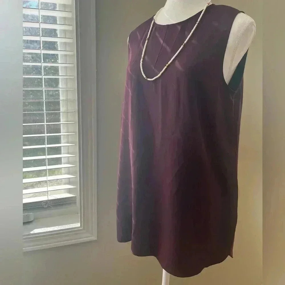 [M]Babaton Burgundy Tank  Top Slits